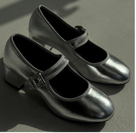 Marry Jane Silver Heels