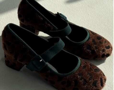 Marry Jane Leopard heels