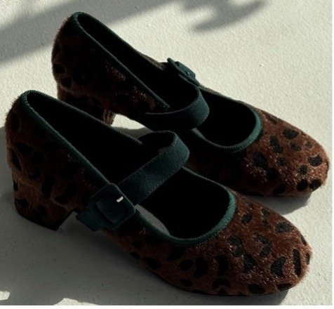 Marry Jane Leopard heels