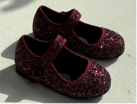 Mary Jane Burgundy Kids