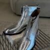 Silver Square boots
