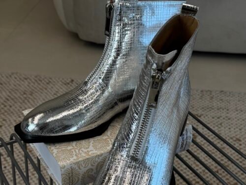 Silver Square boots