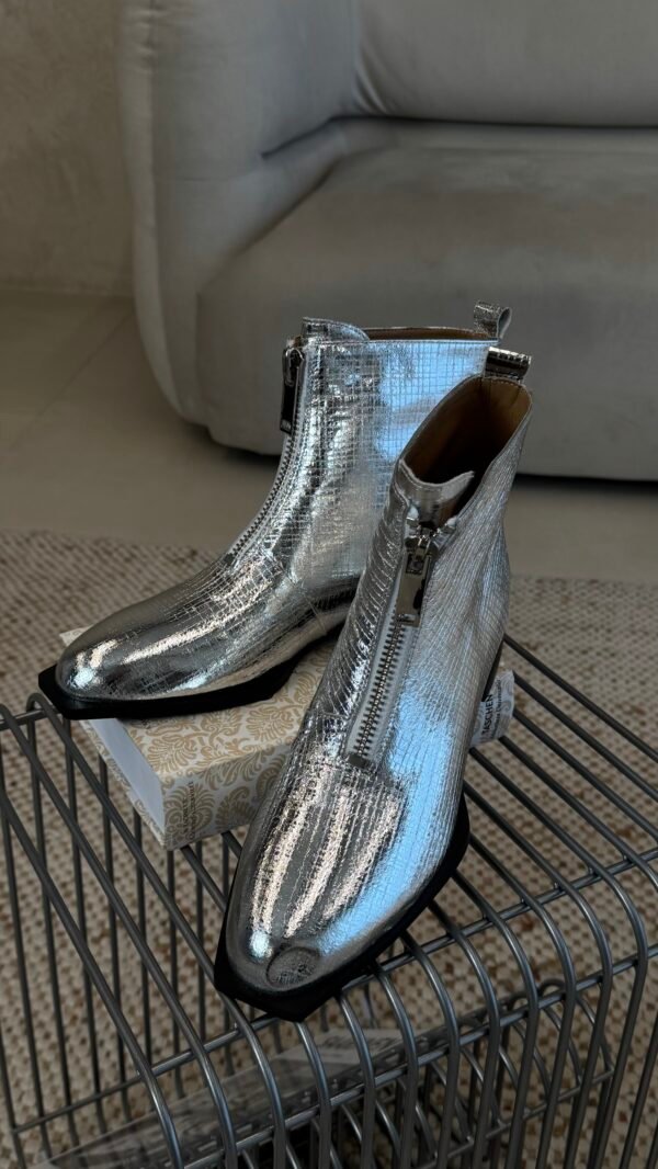 Silver Square boots
