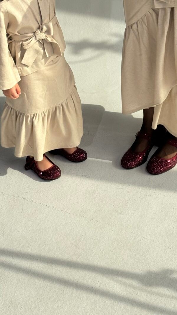 Mary Jane Burgundy Kids