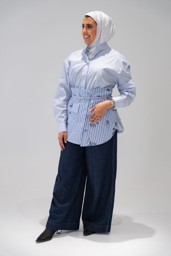 Blue Belted shirt