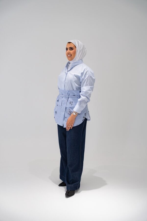 Blue Belted shirt