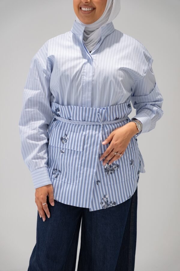 Blue Belted shirt